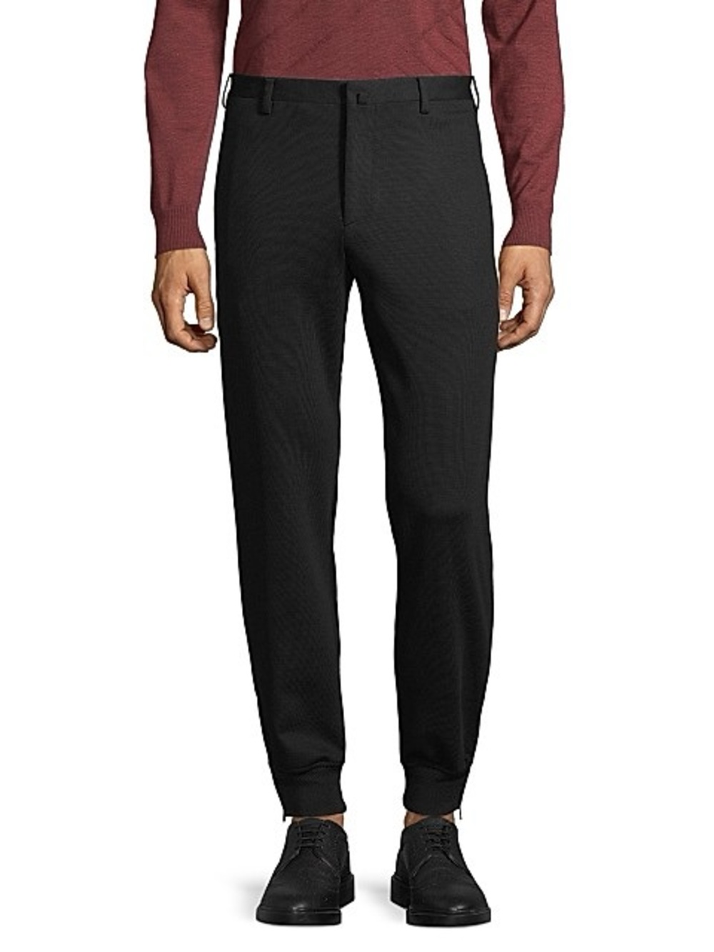 Corneliani Academy Virgin Wool Blend Stretch Jogger Trousers Dark Navy 50 / 34